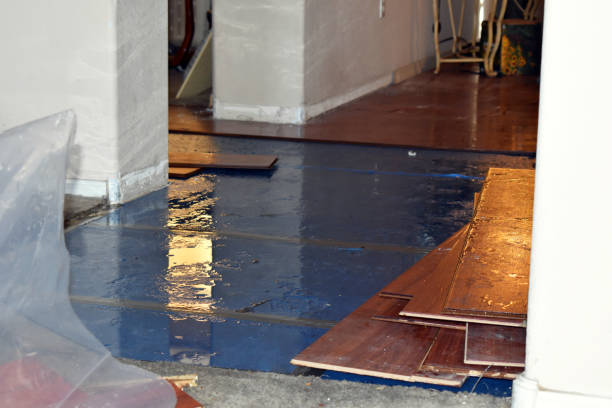 Professional Water Damage Restoration technician working in Wauconda, WA